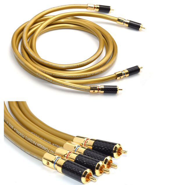 Hifi RCA Interconnect Cable High Quality Pure Copper 2RCA Male to Male RCA Audio Cable Audiophile Speaker Wire