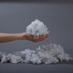 Tái sinh sợi <span class=keywords><strong>polyester</strong></span> rỗng siliconized fibre tốt hơn khả năng phục hồi mềm Quilt điền iwhite bông lót - Product Image 6