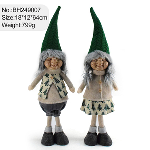 Poupées nains de Noël vertes tricotées, faites à la main, de style scandinave nordique, pour la maison, la cuisine, la ferme, 25 pouces - Product Image 5