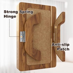 Acacia Wood Couch Arm <strong>Trays</strong>, 15.75in Couch Arm Board, Wooden Couch Armrest <strong>Trays</strong> with 360&deg; <strong>Rotated</strong> Tablet Holder - Product Image 5
