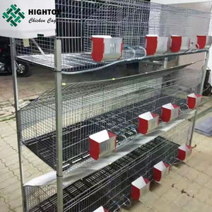 Di alta qualità nuovo commerciale all'aperto grande acciaio inossidabile impilato tipo H coniglio gabbia di allevamento 18 conigli capacità lungo servizio - Product Image 1