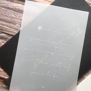 Carta goffrata per matrimonio super spessa in carta di cotone MOQ bassa da 800g con testo personalizzato - Product Image 4