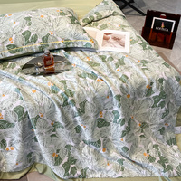 Couette d'été rafraîchissante en soie lavée de luxe, taille King, douce pour la peau, légère, pour la chambre à coucher et l'usage quotidien