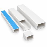 Mini-canal de câblage en PVC 12x12mm pour le câblage de signaux téléphoniques et d'interphone dans les rénovations résidentielles et de bureaux