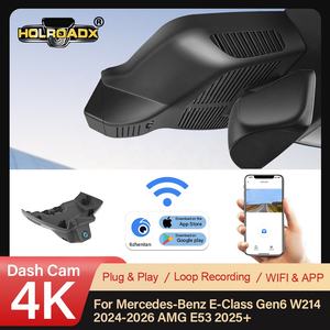 홀로드엑스 4K 전후방 블랙박스 메르세데스-벤츠 E클래스 6세대 W214 2024-2026 AMG E53 2025+ 차량용 블랙박스 GPS 와이파이 앱 지원 - Product Image 5