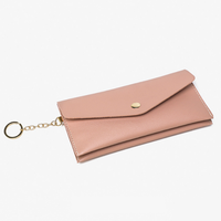 Porte-cartes double couche en cuir PU, portefeuille portable à compartiments, sac à cartes et à espèces