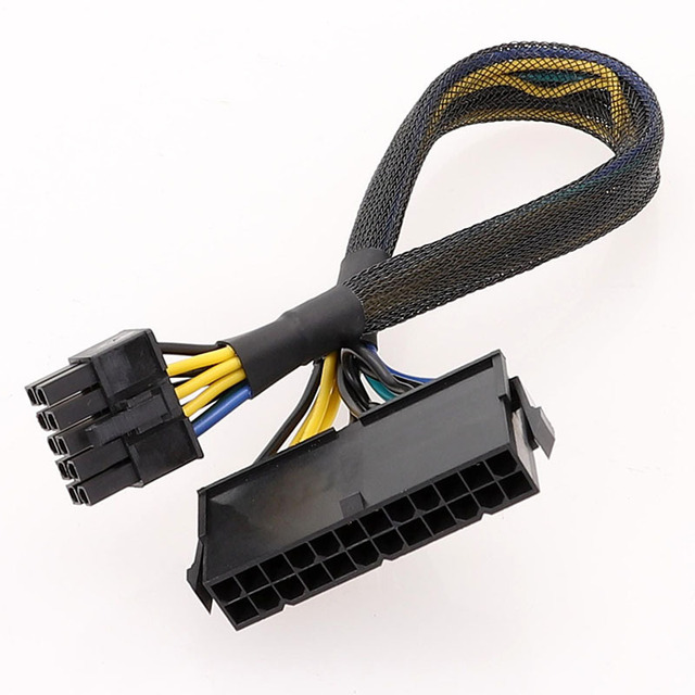 Cantell ATX 24Pin Female to 10Pin Male Cable for Lenovo Motherboard
