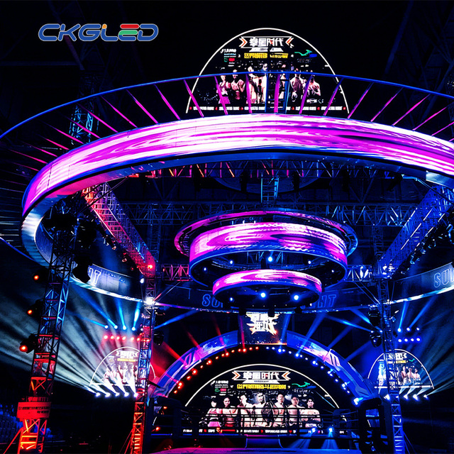 Outdoor Flexible Led Screen Advertising Events Lightweight Curved Installation Vertical Led Display Screen