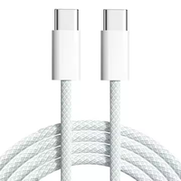 Fabricants Câble de données USB tressé en nylon original de 1m Type c à Type c Câble USB de chargement PD60W pour mobile Iphone 15 16 Pro Max