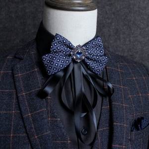 Corbata de Poliéster de Alta Calidad para Hombre, <span class=keywords><strong>Traje</strong></span> de Vestir Elegante con Corbata de Moño con Pedrería, Accesorios Elegantes para el Cuello - Product Image 2