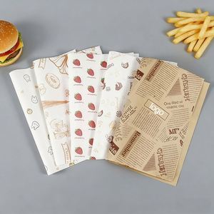 Papel de Envolver Alimentos Antigrasa, Impreso con Diseño Personalizado, Directo de Fábrica, Ecológico, Ideal para Empacar Hamburguesas y Postres - Product Image 1