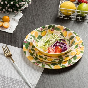 Juego <span class=keywords><strong>de</strong></span> vajilla <span class=keywords><strong>de</strong></span> plástico con estampado <span class=keywords><strong>de</strong></span> limón para <span class=keywords><strong>Picnic</strong></span> al aire libre - Product Image 4