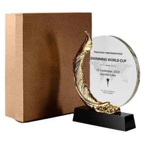 แก้วคริสตัล3D ถ้วยรางวัลทางธุรกิจของขวัญดีไซน์แบบถ้วยแก้วคริสตัล - Product Image 4