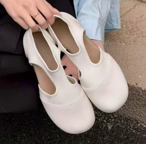 Korean-style gentle girl-style <b>split</b>-<b>toe</b> single <b>shoe</b> with side ventilation and breathable ballet flats for ladies <b>split</b>-<b>toe</b> <b>shoe</b> - Product Image 4