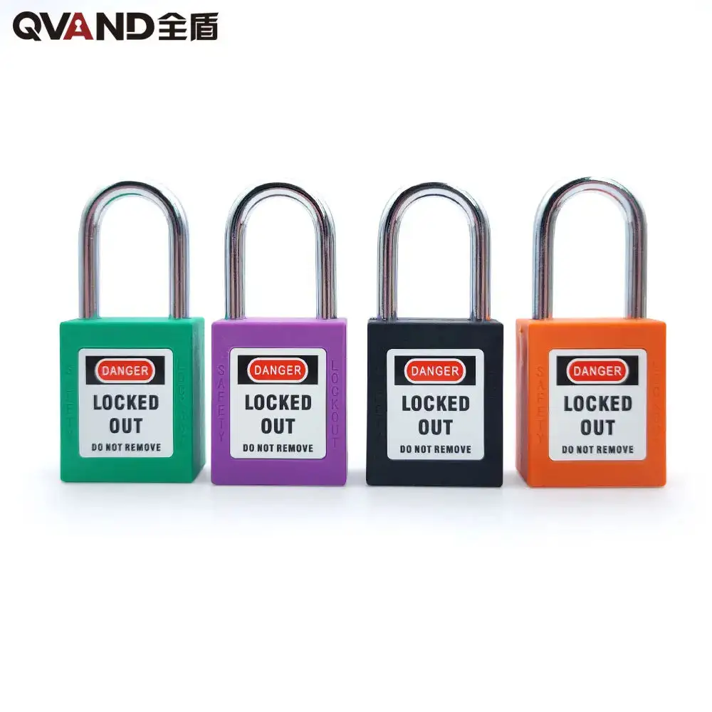 Qvand 38 Mét Ổ khóa an toàn với cùng một chìa khóa giá tốt nhất padlocks nhà máy cho khóa tagout Khóa Màu Đỏ