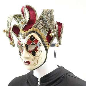 Masque <span class=keywords><strong>de</strong></span> bouffon vénitien en plastique <span class=keywords><strong>de</strong></span> haute qualité pour bal masqué, costume <span class=keywords><strong>de</strong></span> fête <span class=keywords><strong>de</strong></span> <span class=keywords><strong>Venise</strong></span>, Halloween, décoration DIY - Product Image 5