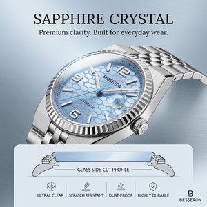 OEM Luxury Men's Sport <b>Automatic</b> Watch Sapphire Crystal 40mm Dial Hybrid Ceramic Bezel Black White Analog Miyota Water Resistant - Product Image 2