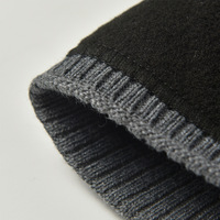 Nuevo gorro de punto cálido, gorro de lana para hombre de invierno sin sombrero de ala, se puede diseñar LOGO