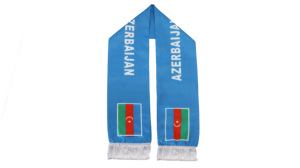 Nouveau produit : Écharpes personnalisées avec drapeau du club de supporters et de fans, caractéristiques de l'Azerbaïdjan - Product Image 3