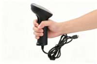 Escáner de Código de Barras Portátil de Alta Calidad, Lector de Códigos QR 1D 2D, USB RS232, en Stock, Color Negro