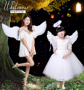 Coloré 16 couleurs 115cm <span class=keywords><strong>ange</strong></span> démon plume <span class=keywords><strong>aile</strong></span> pour scène Performance Cosplay Halloween fête de noël accessoires blanc noir bleu - Product Image 2