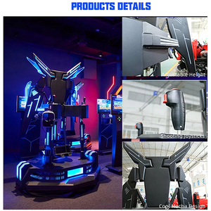 9D VR bay trên bầu trời giả lập công viên phiêu lưu ngoài trời/sân bay trò chơi bắn súng công cộng cho trò giải trí - Product Image 5