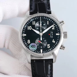 Reloj de pulsera para hombre, exquisito y elegante, de lujo, con esfera blanca, informal, deportivo, cronógrafo, con fecha, automático, mecánico - Product Image 2