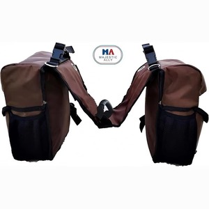 Muestras gratis de alforjas de cuerno para caballos; Alforjas para montar a caballo en senderos para selles de equitación western y de resistencia; Doble costura - Product Image 1