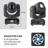 Precio de Fábrica en la UE, Foco Móvil LED de 25W, 8 Gobos, 8 Colores, DMX512, IP33, Iluminación para Parques Temáticos, Escenarios, DJ, Discotecas