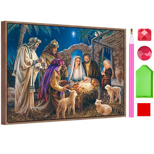 SONGWOO Vente en gros, promotion exceptionnelle, <span class=keywords><strong>kit</strong></span> de peinture au diamant personnalisé DIY, mosaïque en strass, art pour bébé, 30x40cm/12x16inch - Product Image 1