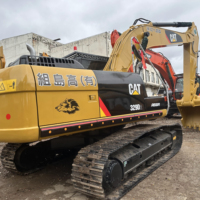 Pelle sur chenilles d'occasion 29 tonnes 329D, moteur diesel C7 ACERT, capacité de godet 1,6 m³, pour travaux de construction, garantie 1 an