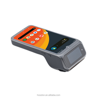 Terminal de point de vente portable Android 16 avec imprimante thermique 58 mm, paiement NFC QR, 4G WiFi, batterie 7,7 V/3400 mAh pour la vente au détail