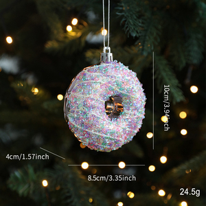Hanging Christmas Candy <b>Ornaments</b> Hanging Glitter Candy Cane Decoration Christmas <b>Tree</b> <b>Ornaments</b> with Ropes for Xmas - Product Image 4