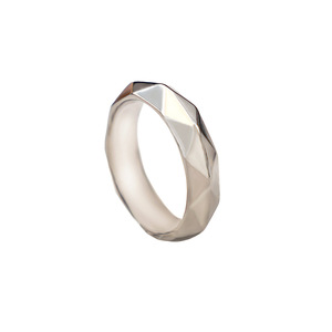 Men's Geometric <b>Titanium</b> Steel <b>Ring</b> Blue Steel Color DG006 Gift Jewelry - Product Image 3