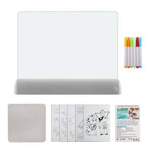 BESTLINE 2025 lumière LED Pad peinture jouets <span class=keywords><strong>tablette</strong></span> magique 3D planche à <span class=keywords><strong>dessin</strong></span> numérique blocs-notes copie chevalet conseil ensemble - Product Image 4