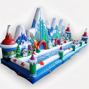 Outdoor Kids Inflables <b>House</b> Amusement Park Playground Fun City <b>Inflatable</b> Castle With Slide <b>Inflatable</b> Obstacle Course Inflatab - Product Image 2
