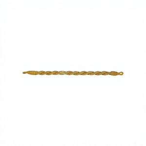 Cordón de Macramé Dorado con Acabado Recubierto, para Uso Ceremonial Clásico, 3 Hilos Trenzados, Longitud/Diámetro Personalizables, Alta Calidad - Product Image 1