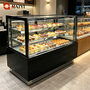 Vitrina Refrigerada Comercial para Pasteles con Borde de Vidrio, Exhibidor de Pasteles para Pastelerías - Product Image 2