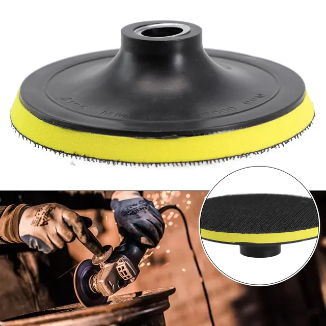 4 Inch 100  mm Marble Granite Diamond Pads Backer  Flexible and High Efficiency Plastic Backer Pads Manufacturer