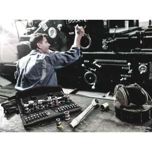 WERA - 05004050001 Cliquet en métal 3/8 ''avec carré de passage et jeu de douilles en pouces (29 pièces) ENSEMBLES DE CLIQUET ET DE DOUILLES - Product Image 2