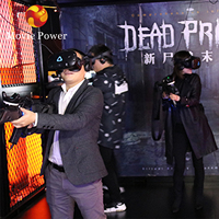Zone de réalité virtuelle à 360 degrés, équipement de centre de réalité virtuelle choquant, jeux de combat VR immersifs avec casque VR