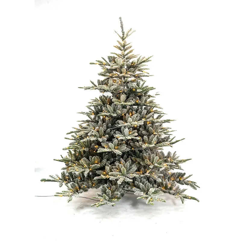 Предварительно освещенная Самосборная наружная Коммерческая гигантская освещенная Рождественская елка со встроенными светильниками