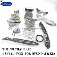 KIT de chaîne de distribution de moteur Diesel 14X pour Hyundai STAREX I800 KIA SORENTO K2500 2.5 243514A020 243614A020 systèmes de moteur de pièces automobiles