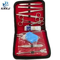 KD970 kit d'outils de pratique de suture d'entraînement en acier inoxydable d'opération de base pour les étudiants vétérinaires