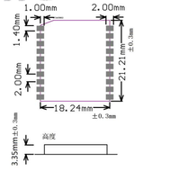 WT2003HB01 Flash intégré 350s 128Mbit Flash 32G U disque intégré 0.5W classe D amplificateur de puissance lecteur MP3 Module IC