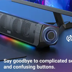 Altavoces Inalámbricos para Computadora Inwa con Batería Integrada y Radio FM, Barra de Sonido para Computadora con Doble Alimentación por Cable y Batería, Bluetooth 3 - Product Image 4