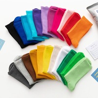 WUYANG USINE WY-046 Vente En Gros Sans quantité minimale de commande Coton Équipage Hommes/Femmes Uni Pur Bonbons Couleur Mode Robe Sport Unisexe Chaussettes