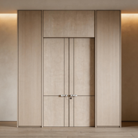Porte intérieure moderne de luxe avec revêtement ignifuge pour chambre, appartement, hôtel, villa, entrée de maison