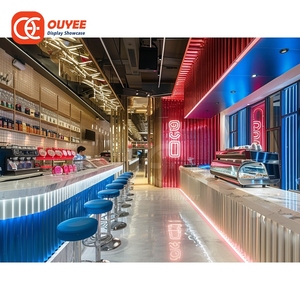 Solution Clé en Main pour Café : Vitrine de Présentation pour Fournisseur de Solutions de Détail, Grande Capacité, en Mélamine, pour <span class=keywords><strong>Boutique</strong></span> de Café - Product Image 1