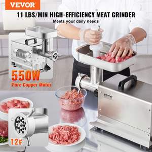 Commercial <b>Electric</b> 11 Lbs/Min Meat Grinder Kitchen Sausage Stuffer Maker Meat <b>Mincer</b> - Product Image 2